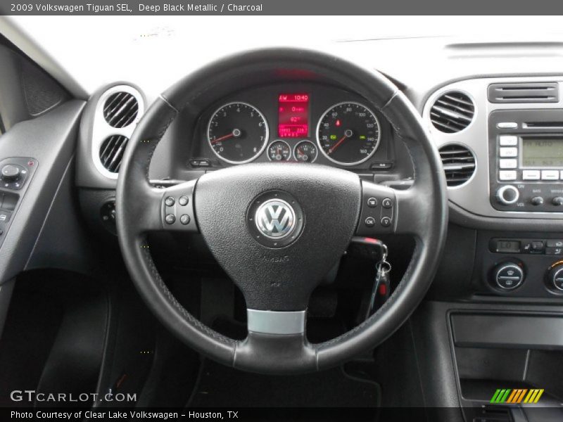 Deep Black Metallic / Charcoal 2009 Volkswagen Tiguan SEL
