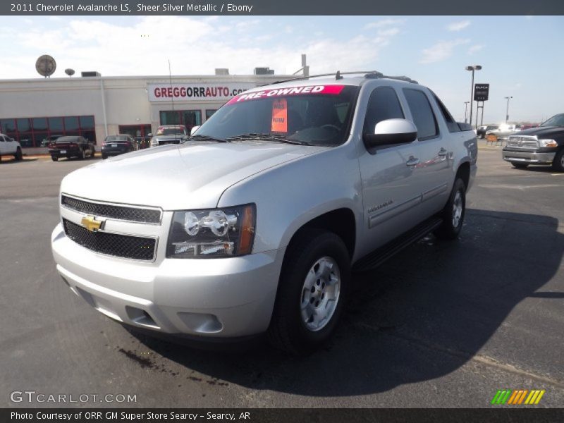 Sheer Silver Metallic / Ebony 2011 Chevrolet Avalanche LS