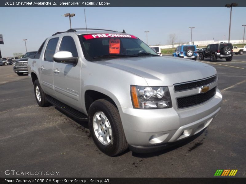 Sheer Silver Metallic / Ebony 2011 Chevrolet Avalanche LS