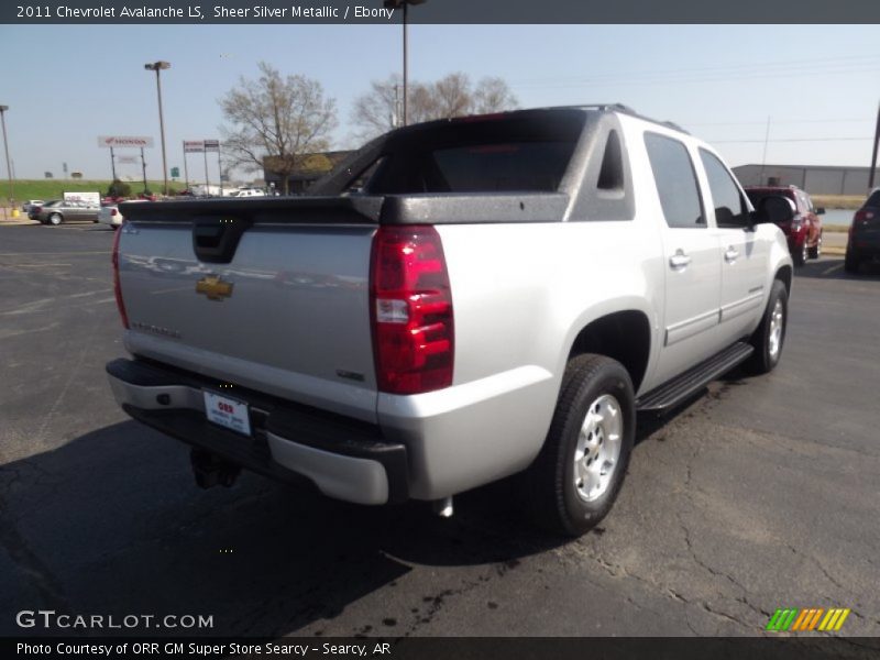 Sheer Silver Metallic / Ebony 2011 Chevrolet Avalanche LS