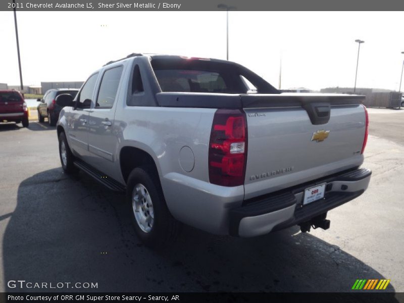 Sheer Silver Metallic / Ebony 2011 Chevrolet Avalanche LS