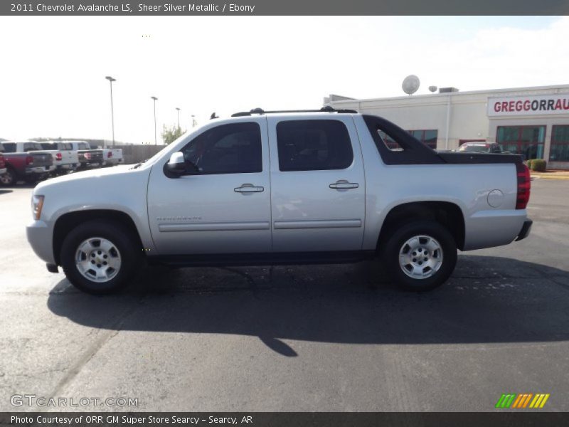 Sheer Silver Metallic / Ebony 2011 Chevrolet Avalanche LS