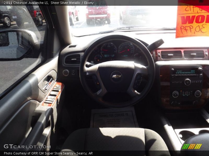 Sheer Silver Metallic / Ebony 2011 Chevrolet Avalanche LS