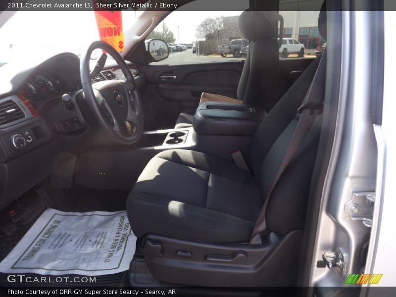 Sheer Silver Metallic / Ebony 2011 Chevrolet Avalanche LS