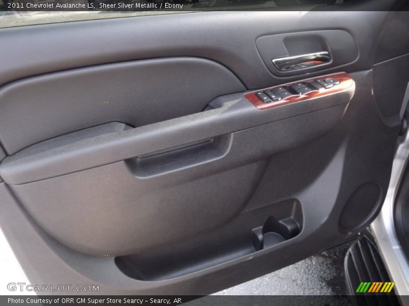 Sheer Silver Metallic / Ebony 2011 Chevrolet Avalanche LS