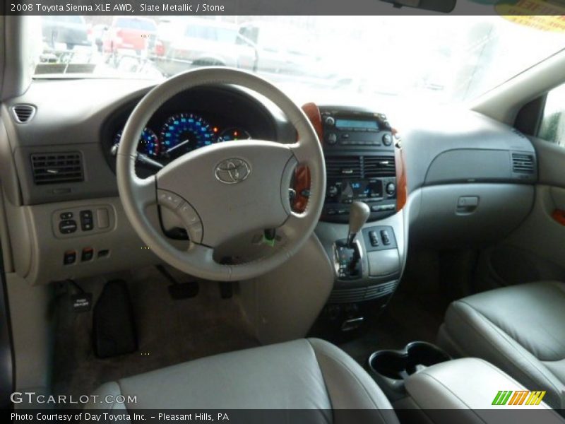 Slate Metallic / Stone 2008 Toyota Sienna XLE AWD