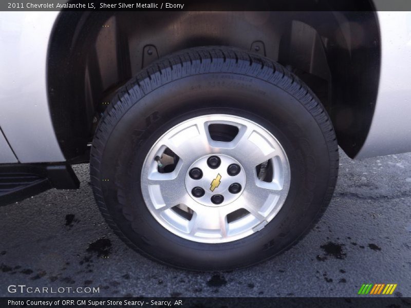 Sheer Silver Metallic / Ebony 2011 Chevrolet Avalanche LS