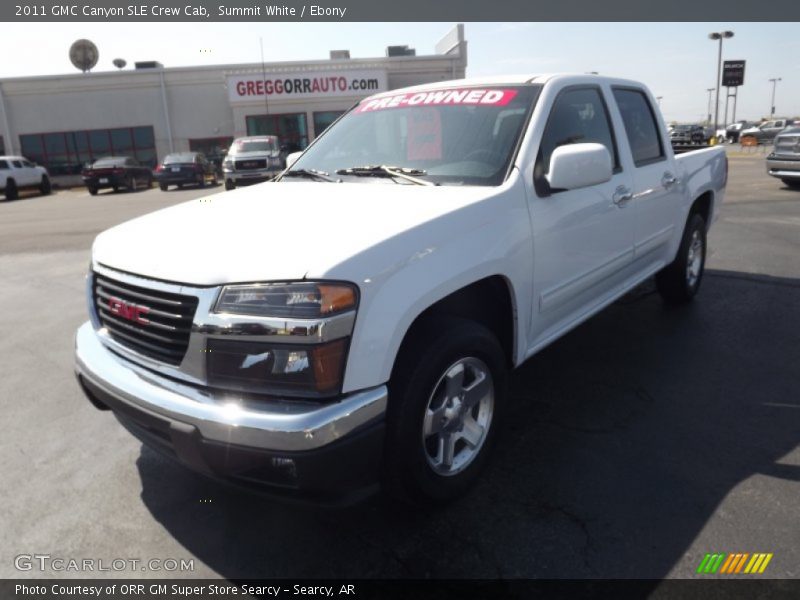 Summit White / Ebony 2011 GMC Canyon SLE Crew Cab