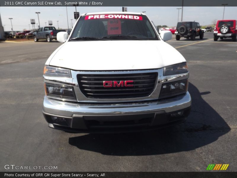 Summit White / Ebony 2011 GMC Canyon SLE Crew Cab