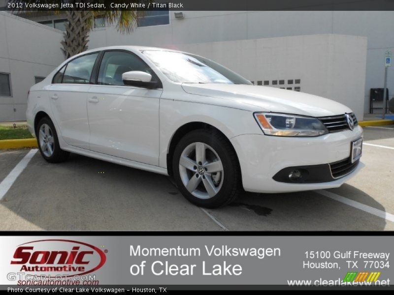 Candy White / Titan Black 2012 Volkswagen Jetta TDI Sedan