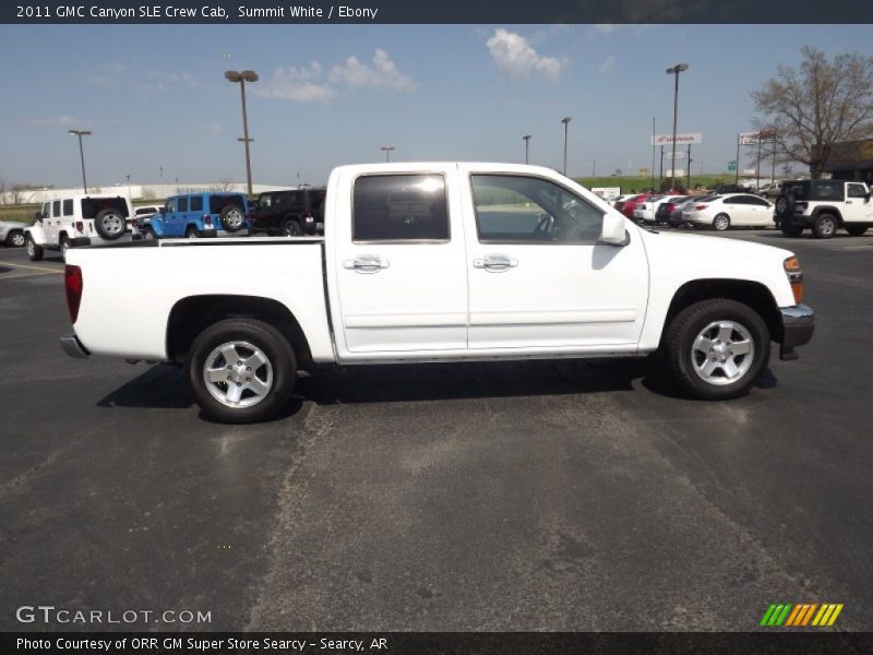 Summit White / Ebony 2011 GMC Canyon SLE Crew Cab