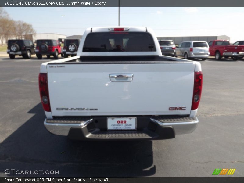 Summit White / Ebony 2011 GMC Canyon SLE Crew Cab