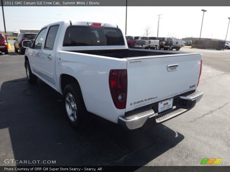 Summit White / Ebony 2011 GMC Canyon SLE Crew Cab