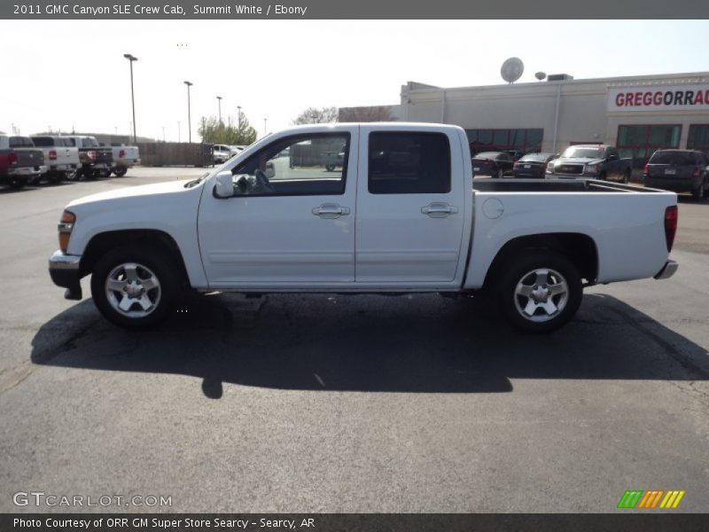 Summit White / Ebony 2011 GMC Canyon SLE Crew Cab