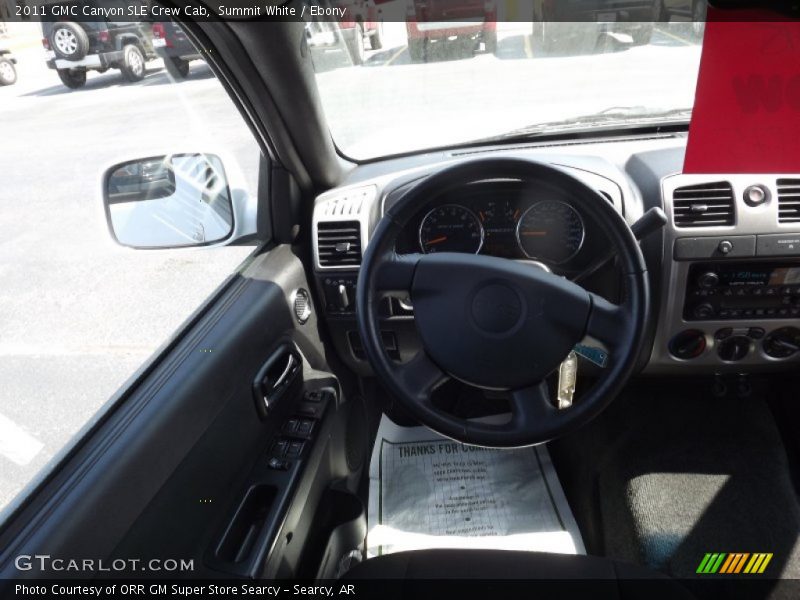 Summit White / Ebony 2011 GMC Canyon SLE Crew Cab