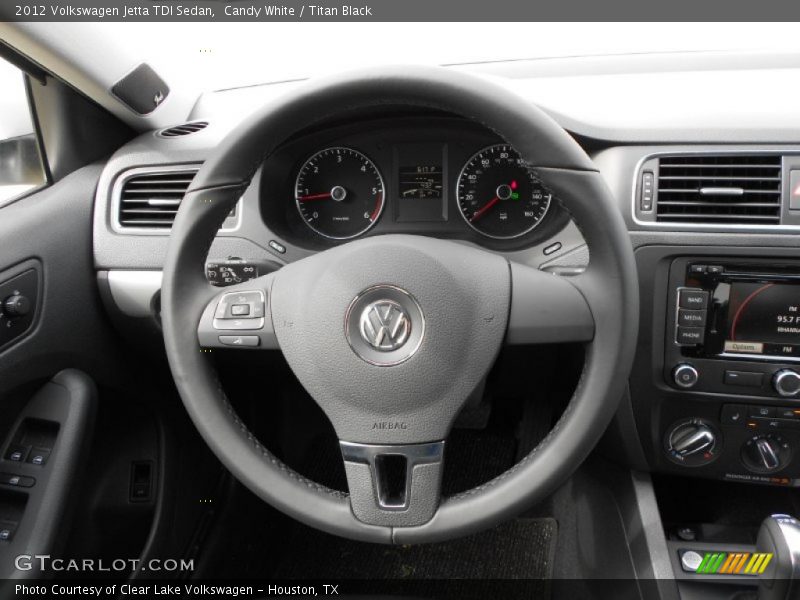 Candy White / Titan Black 2012 Volkswagen Jetta TDI Sedan