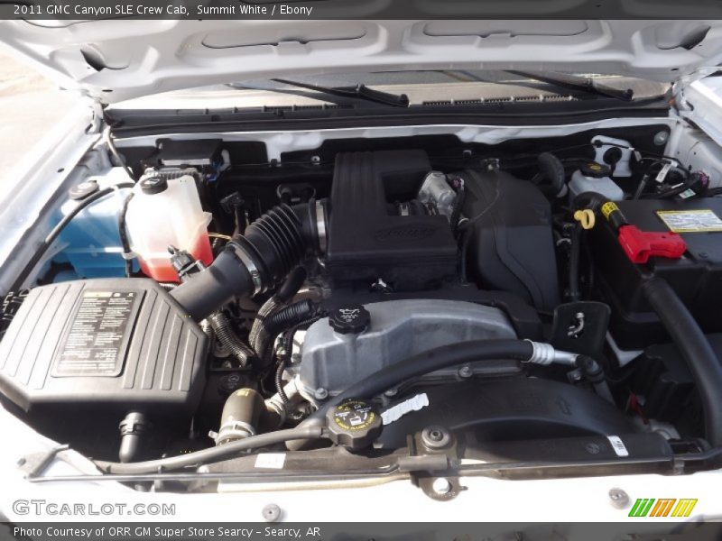 Summit White / Ebony 2011 GMC Canyon SLE Crew Cab