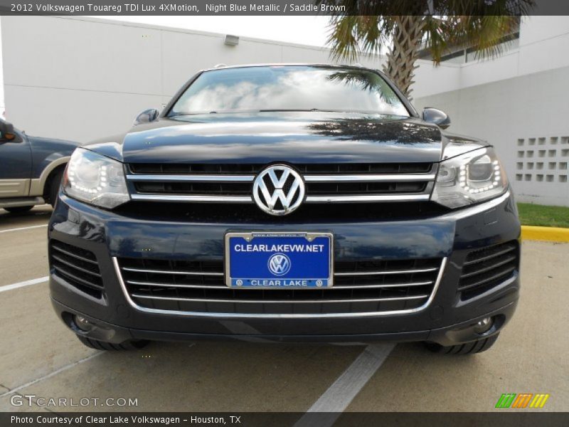 Night Blue Metallic / Saddle Brown 2012 Volkswagen Touareg TDI Lux 4XMotion