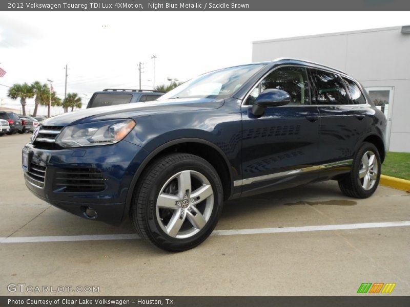 Night Blue Metallic / Saddle Brown 2012 Volkswagen Touareg TDI Lux 4XMotion