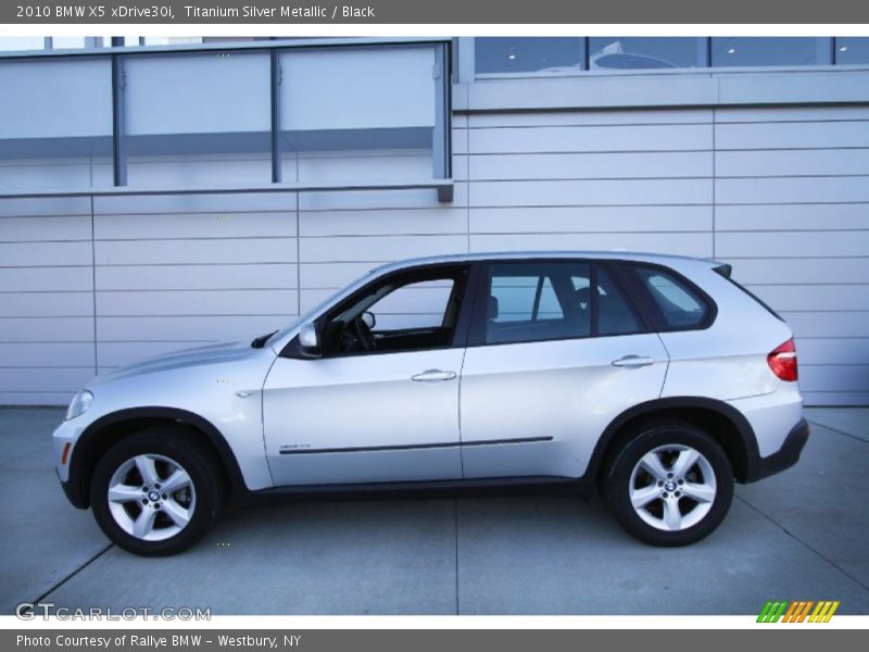 Titanium Silver Metallic / Black 2010 BMW X5 xDrive30i