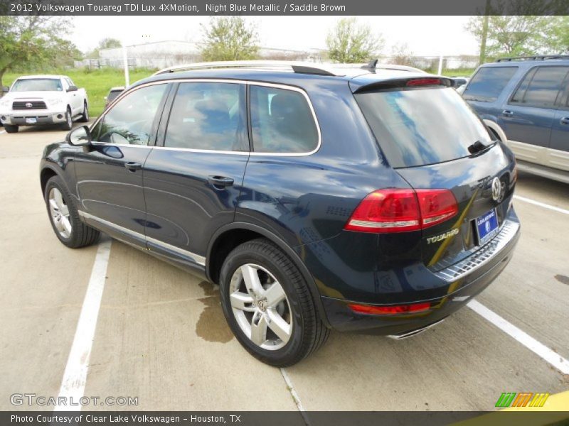 Night Blue Metallic / Saddle Brown 2012 Volkswagen Touareg TDI Lux 4XMotion