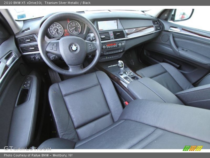 Titanium Silver Metallic / Black 2010 BMW X5 xDrive30i