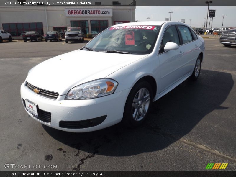 Summit White / Neutral 2011 Chevrolet Impala LT