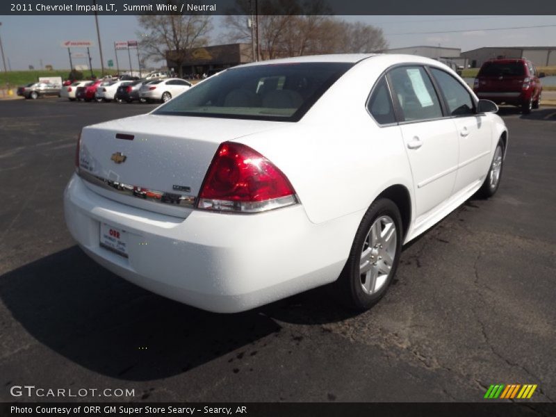 Summit White / Neutral 2011 Chevrolet Impala LT