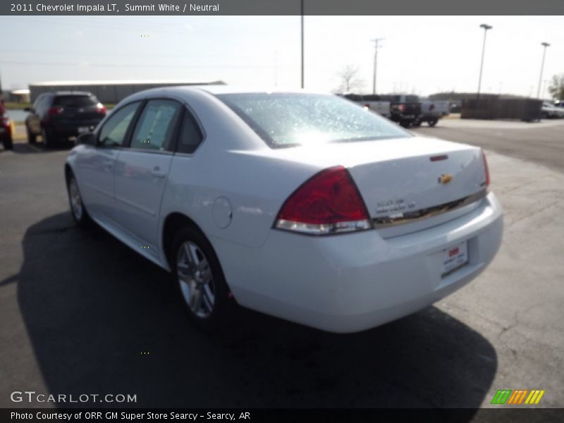 Summit White / Neutral 2011 Chevrolet Impala LT