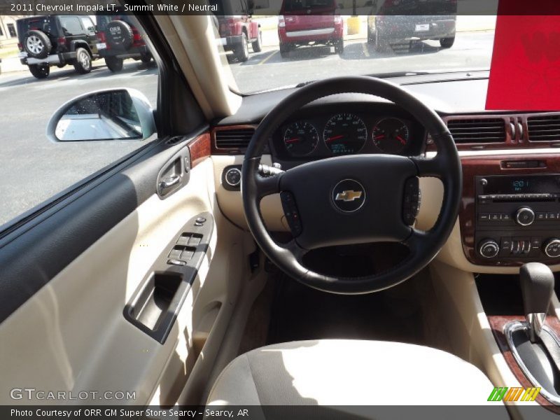 Summit White / Neutral 2011 Chevrolet Impala LT