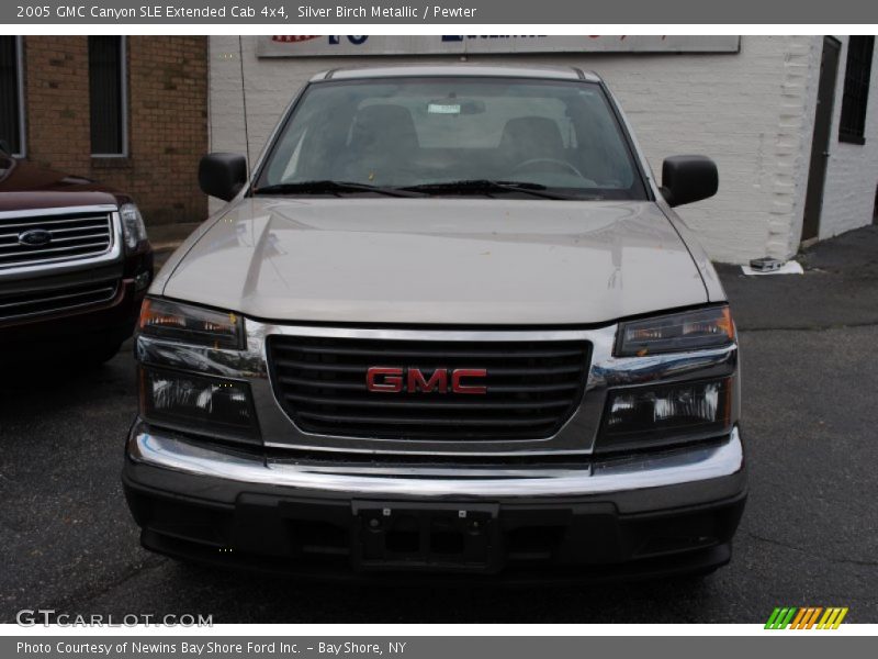 Silver Birch Metallic / Pewter 2005 GMC Canyon SLE Extended Cab 4x4
