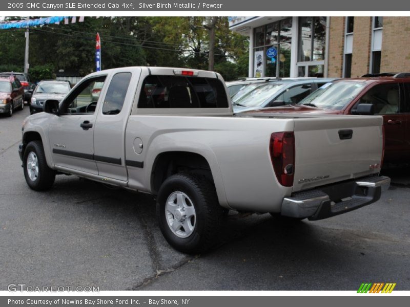 Silver Birch Metallic / Pewter 2005 GMC Canyon SLE Extended Cab 4x4