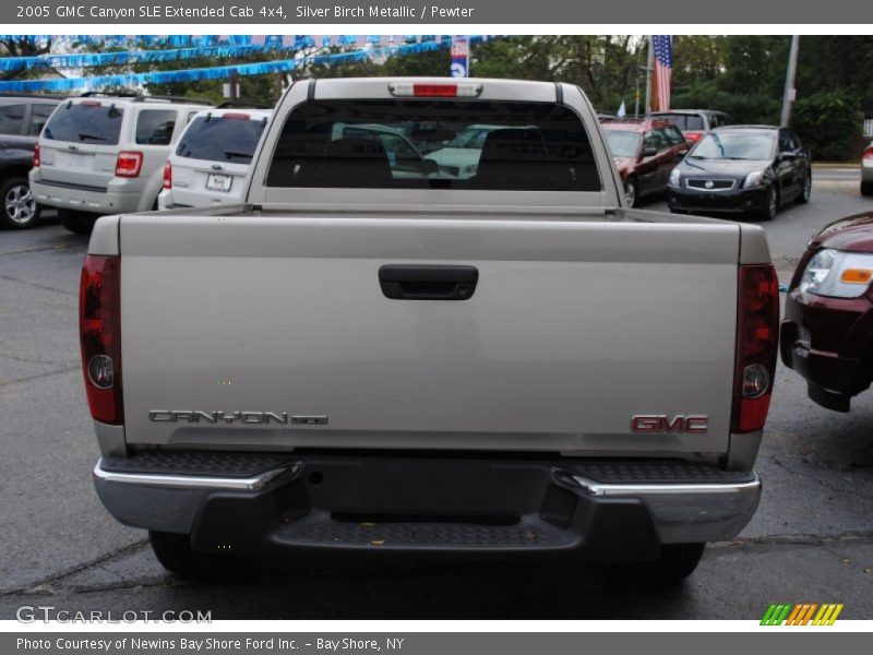 Silver Birch Metallic / Pewter 2005 GMC Canyon SLE Extended Cab 4x4