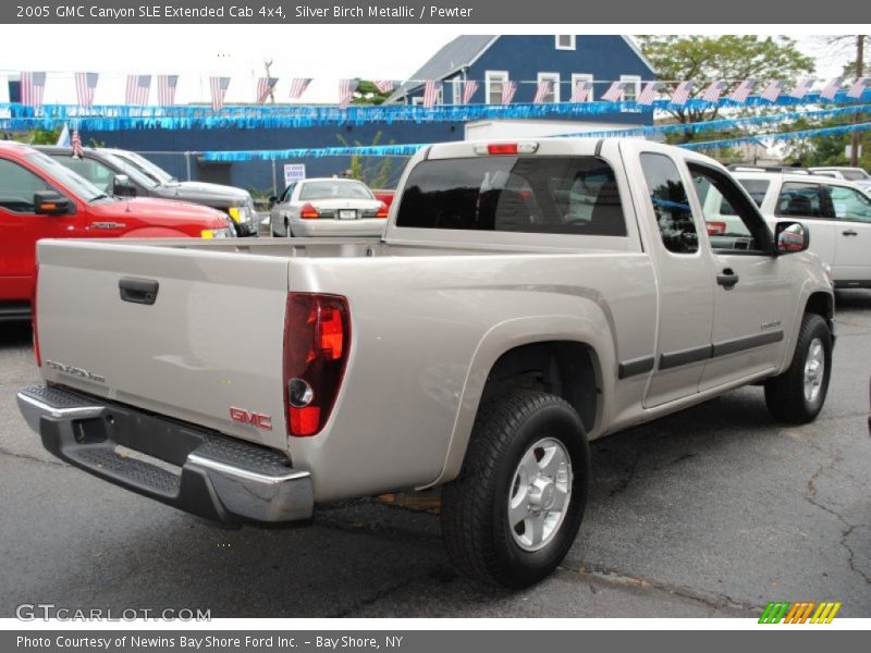 Silver Birch Metallic / Pewter 2005 GMC Canyon SLE Extended Cab 4x4