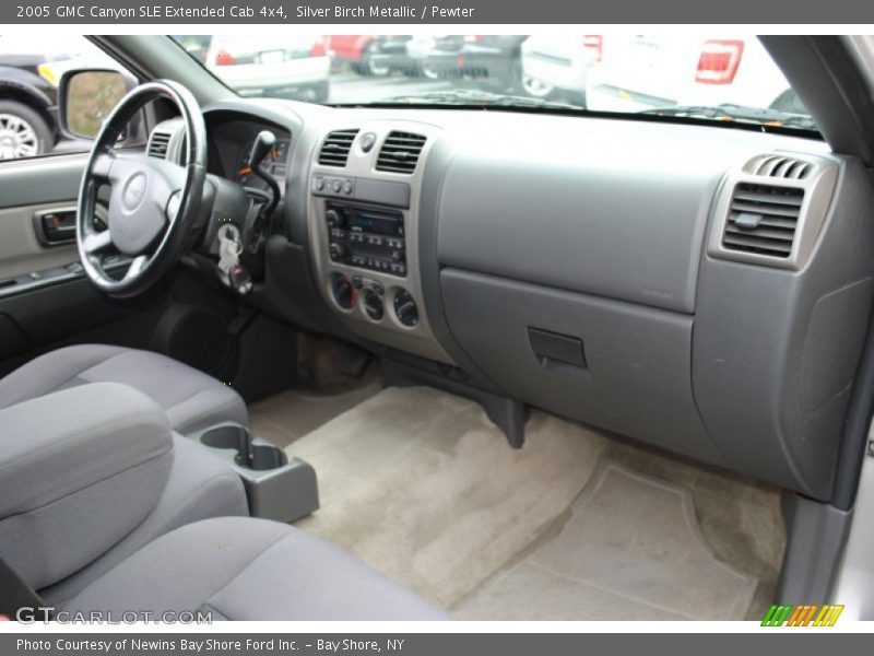 Silver Birch Metallic / Pewter 2005 GMC Canyon SLE Extended Cab 4x4