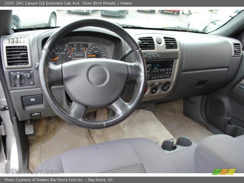 Silver Birch Metallic / Pewter 2005 GMC Canyon SLE Extended Cab 4x4