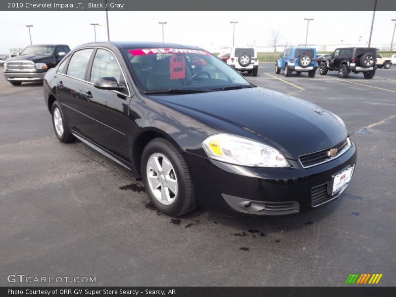 Black / Gray 2010 Chevrolet Impala LT