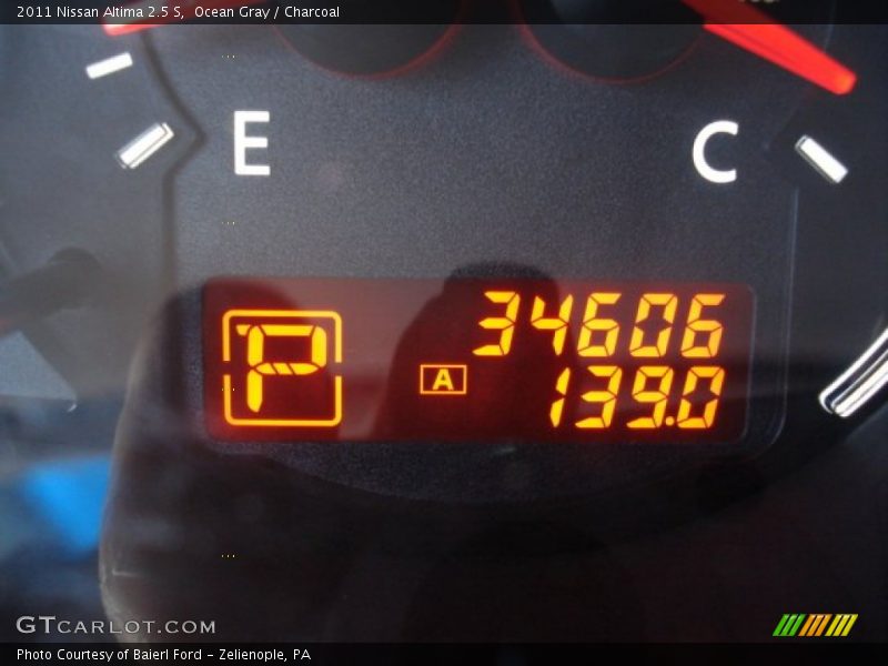 Ocean Gray / Charcoal 2011 Nissan Altima 2.5 S