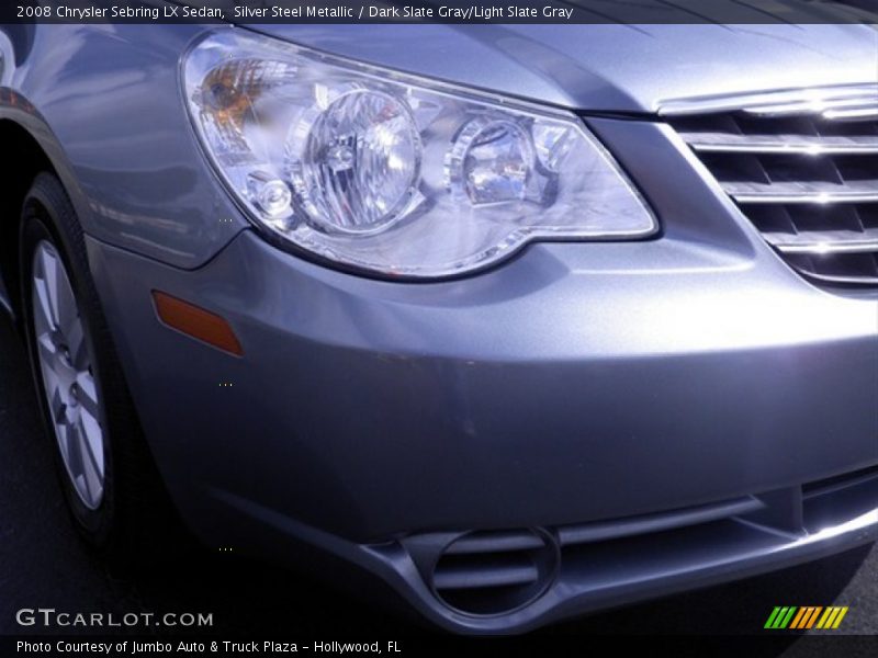 Silver Steel Metallic / Dark Slate Gray/Light Slate Gray 2008 Chrysler Sebring LX Sedan