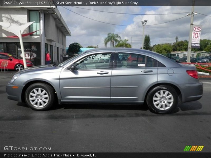 Silver Steel Metallic / Dark Slate Gray/Light Slate Gray 2008 Chrysler Sebring LX Sedan