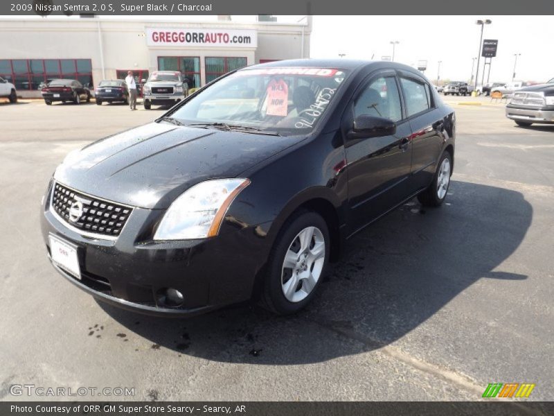 Super Black / Charcoal 2009 Nissan Sentra 2.0 S