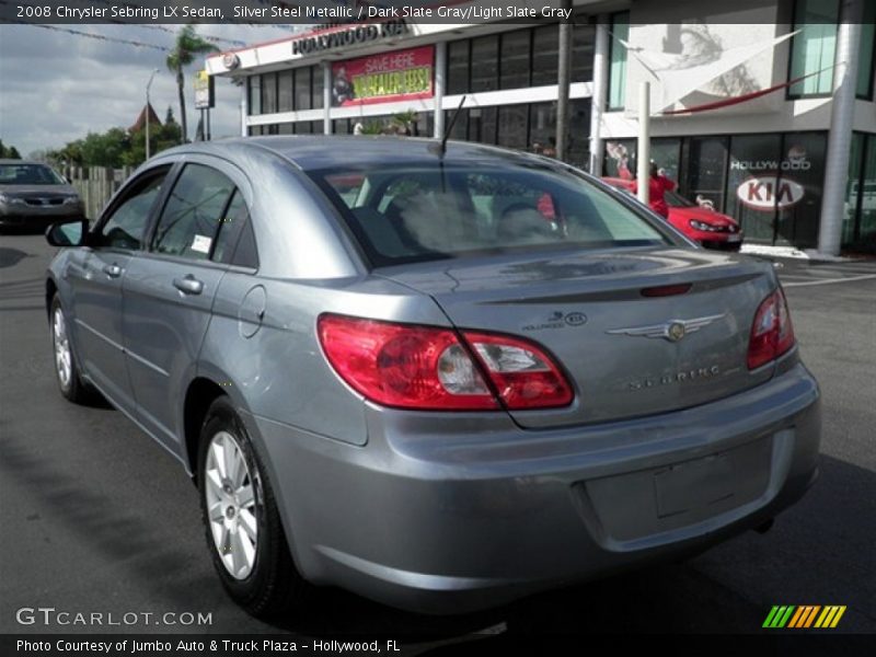Silver Steel Metallic / Dark Slate Gray/Light Slate Gray 2008 Chrysler Sebring LX Sedan