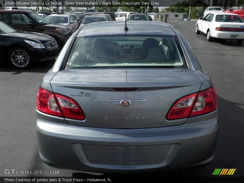 Silver Steel Metallic / Dark Slate Gray/Light Slate Gray 2008 Chrysler Sebring LX Sedan