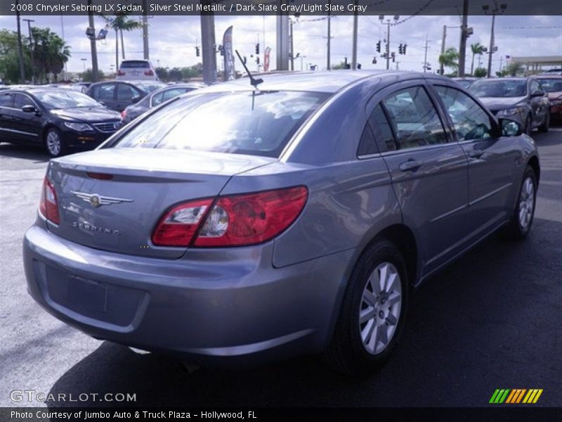 Silver Steel Metallic / Dark Slate Gray/Light Slate Gray 2008 Chrysler Sebring LX Sedan