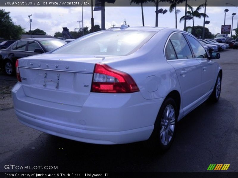 Ice White / Anthracite Black 2009 Volvo S80 3.2