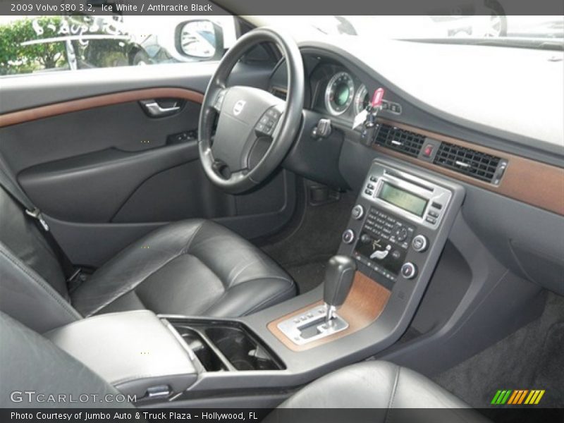 Ice White / Anthracite Black 2009 Volvo S80 3.2
