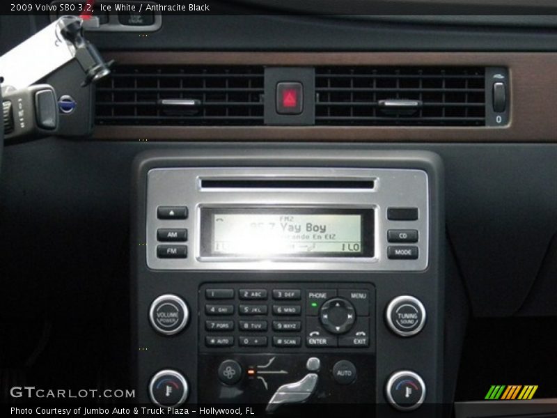 Ice White / Anthracite Black 2009 Volvo S80 3.2