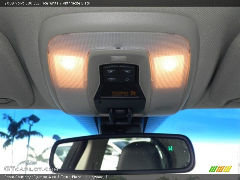 Ice White / Anthracite Black 2009 Volvo S80 3.2