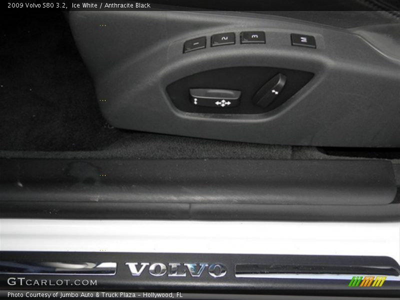 Ice White / Anthracite Black 2009 Volvo S80 3.2