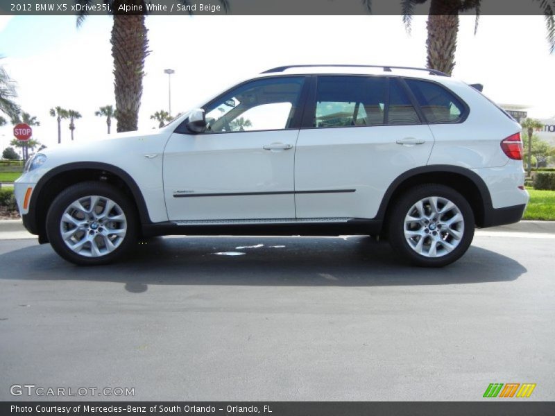 Alpine White / Sand Beige 2012 BMW X5 xDrive35i